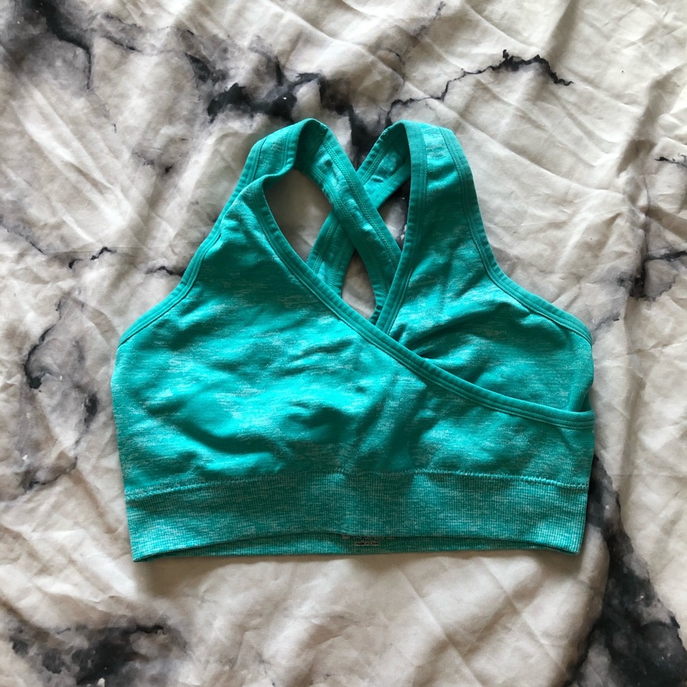 Camo seamless sports bra